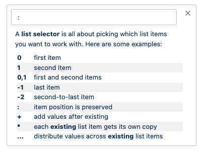 Advanced mode of target mapping to a list or sobject